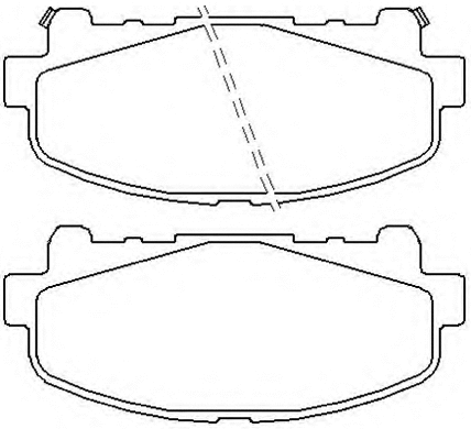 Brake Pad Set, disc brake (AKD-8014)