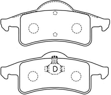 Brake Pad Set, disc brake (AKD-5936)