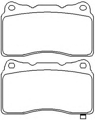 Brake Pad Set, disc brake (AKDC-0150)