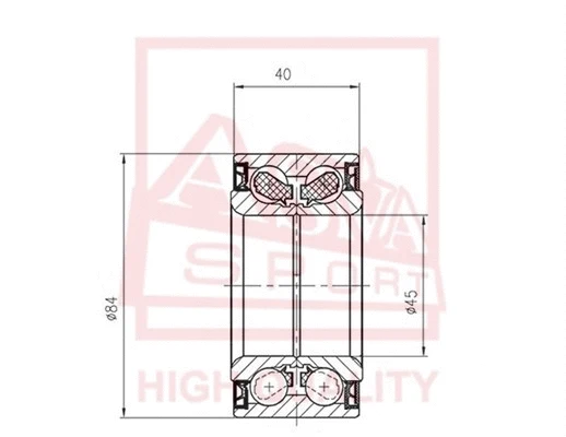 Wheel Bearing (DACM45844042)