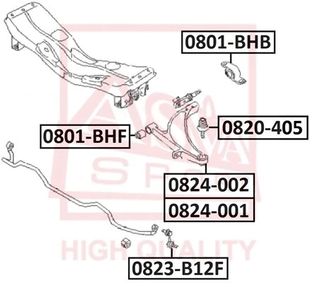 Link/Coupling Rod, stabiliser bar (0823-B12F)