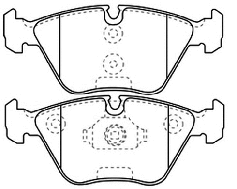 Brake Pad Set, disc brake (AKD-1230)