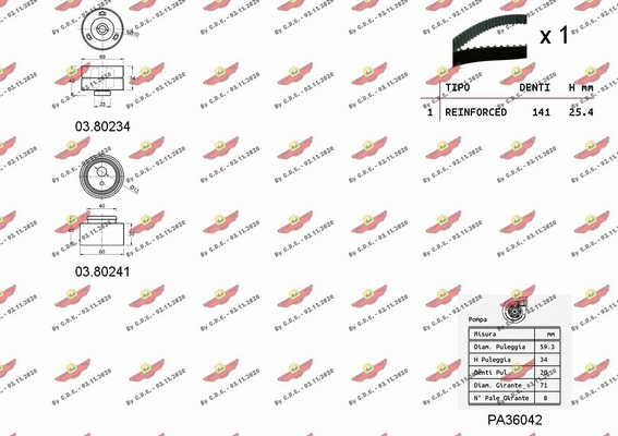 Water Pump & Timing Belt Kit