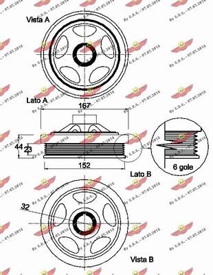Belt Pulley, crankshaft