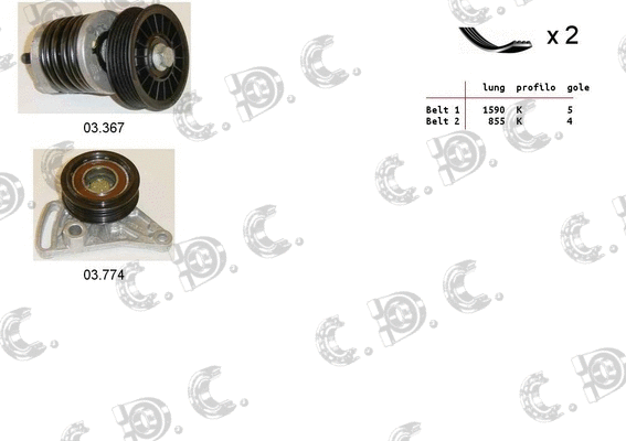 V-Ribbed Belt Set (06.0121)