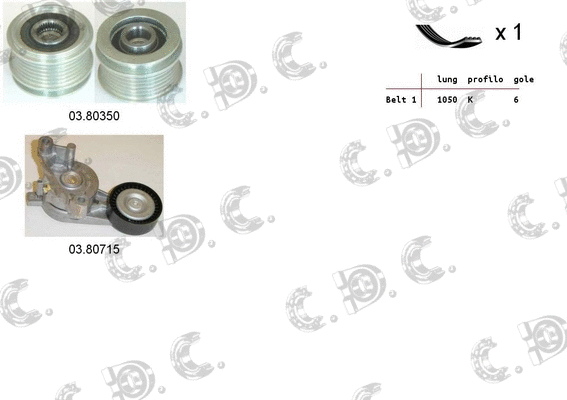 V-Ribbed Belt Set (06.0046)