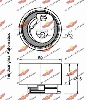 Tensioner Pulley, timing belt