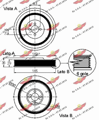 Belt Pulley, crankshaft