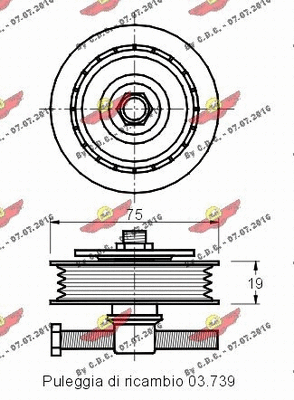 Belt Tensioner, V-ribbed belt