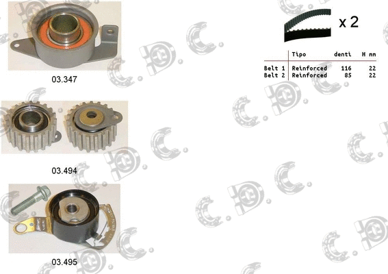 Timing Belt Kit (04.5012)