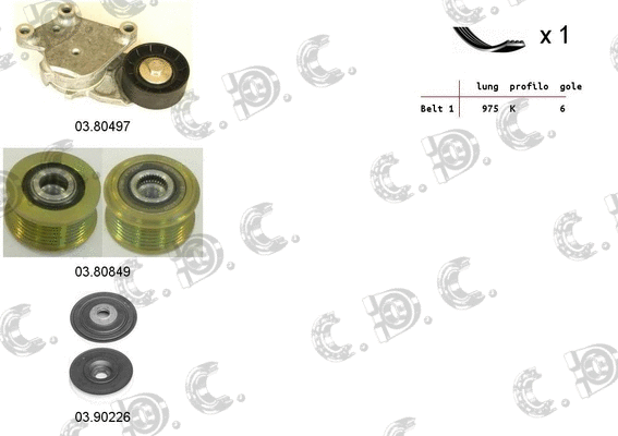 V-Ribbed Belt Set (06.0111)