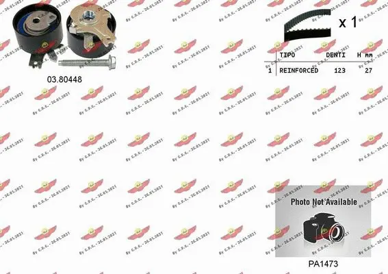 Water Pump & Timing Belt Kit (04.5052PA3)