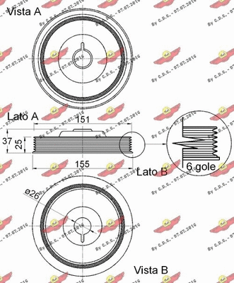 Belt Pulley, crankshaft