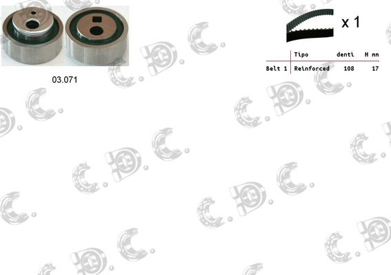 Timing Belt Kit (04.5003)