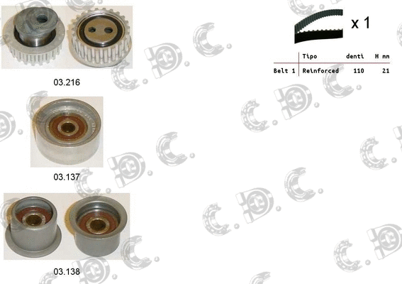 Timing Belt Kit (04.5122)