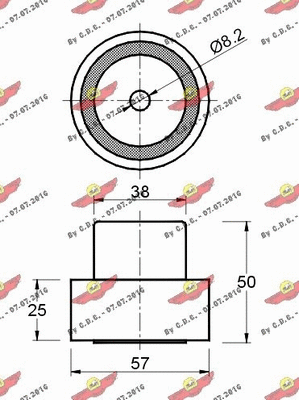 Deflection/Guide Pulley, timing belt