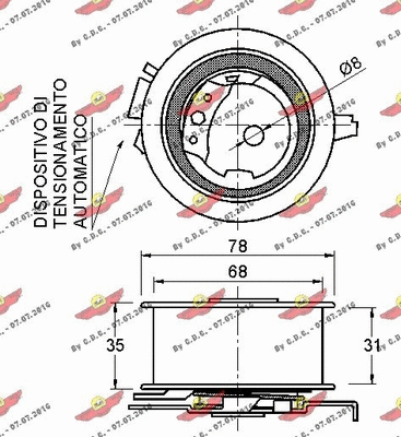 Tensioner Pulley, timing belt