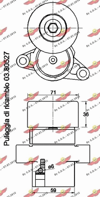 Belt Tensioner, V-ribbed belt