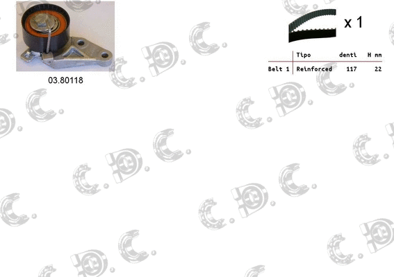 Timing Belt Kit (04.5044)