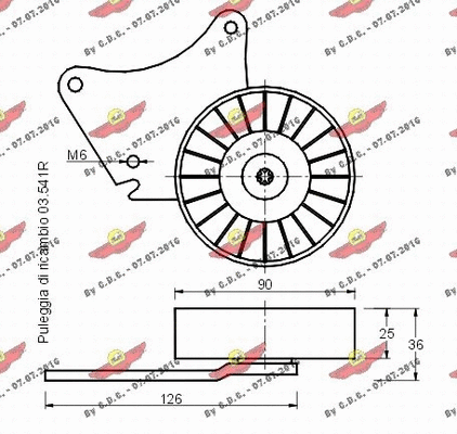 Belt Tensioner, V-ribbed belt