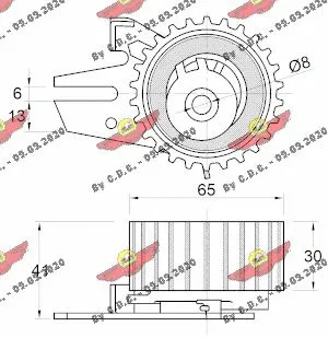 Tensioner Pulley, timing belt