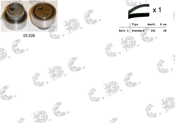 Timing Belt Kit (04.5121)