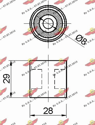 Deflection/Guide Pulley, timing belt