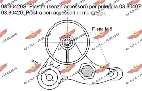 Repair Kit, v-ribbed belt tensioner