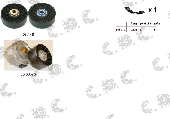 V-Ribbed Belt Set (06.0039)