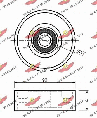 Belt Tensioner, V-ribbed belt
