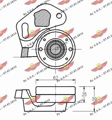 Tensioner Pulley, timing belt