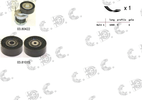 V-Ribbed Belt Set (06.0058)