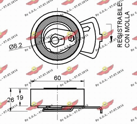 Tensioner Pulley, timing belt