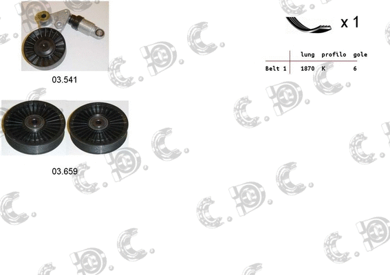 V-Ribbed Belt Set (06.0022)