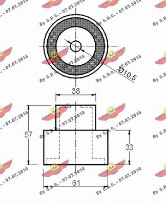 Deflection/Guide Pulley, timing belt