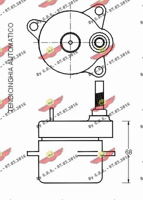 Belt Tensioner, V-ribbed belt