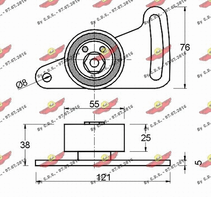 Tensioner Pulley, timing belt