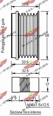Alternator Freewheel Clutch