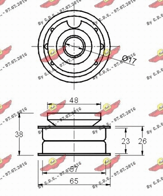 Deflection/Guide Pulley, timing belt