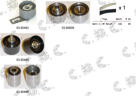 Timing Belt Kit (04.5257)
