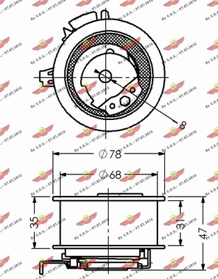 Tensioner Pulley, timing belt