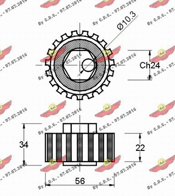 Tensioner Pulley, timing belt