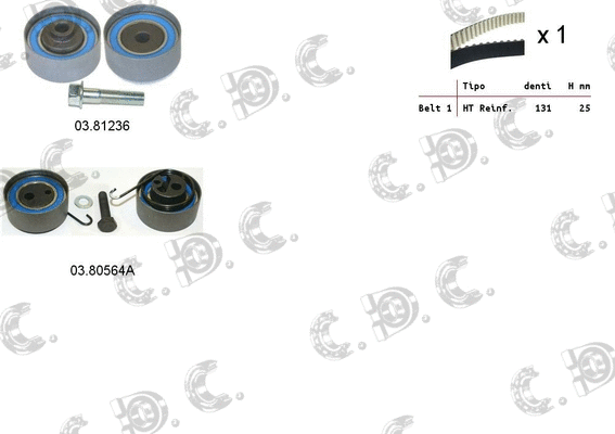 Timing Belt Kit (04.5057A)