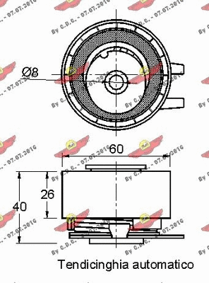 Tensioner Pulley, timing belt