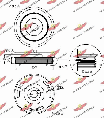 Belt Pulley, crankshaft