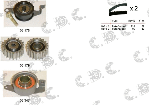 Timing Belt Kit (04.5010S)