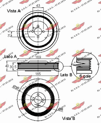 Belt Pulley, crankshaft