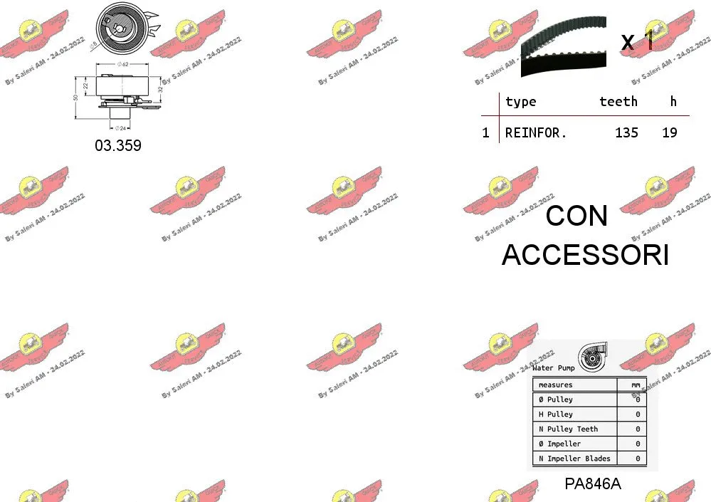 Water Pump & Timing Belt Kit