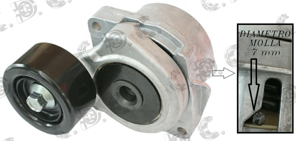 Belt Tensioner, V-ribbed belt (03.81858)
