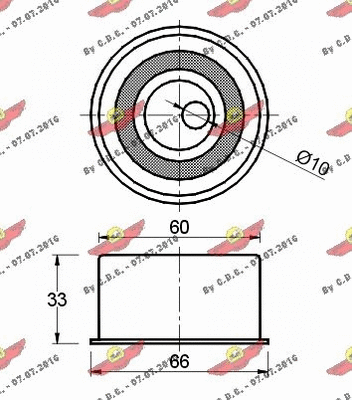 Tensioner Pulley, timing belt